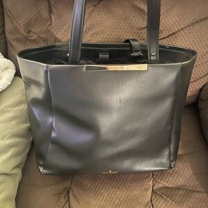 Kate Spade Black Leather Tote Bag